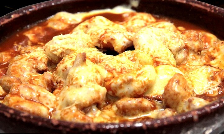 Camarão á parmegiana individual