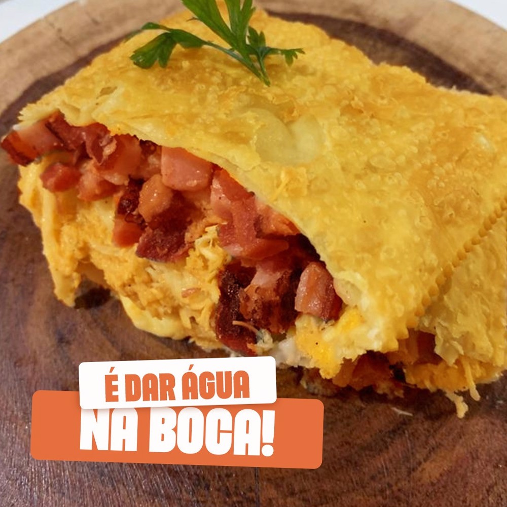 Pastel de Frango Cremoso Com Bacon