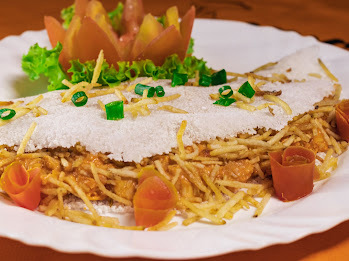 Tapioca de Strogonoff de Frango