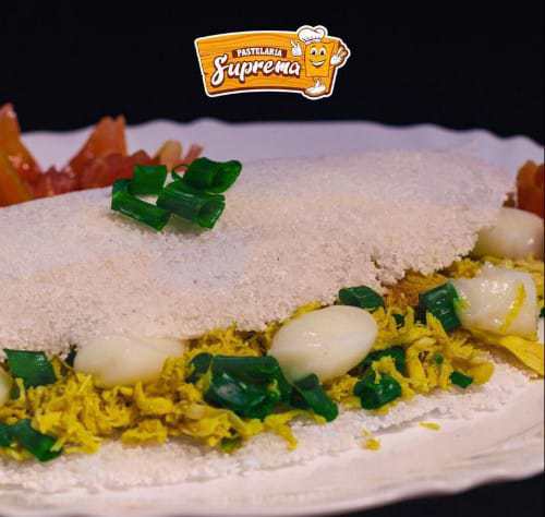 Tapioca Com Frango Desfiado