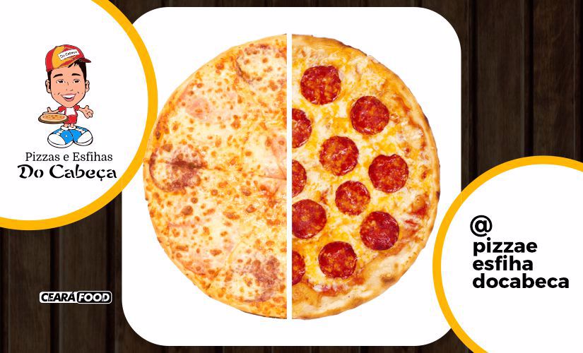 Pizza de 2 sabores Média
