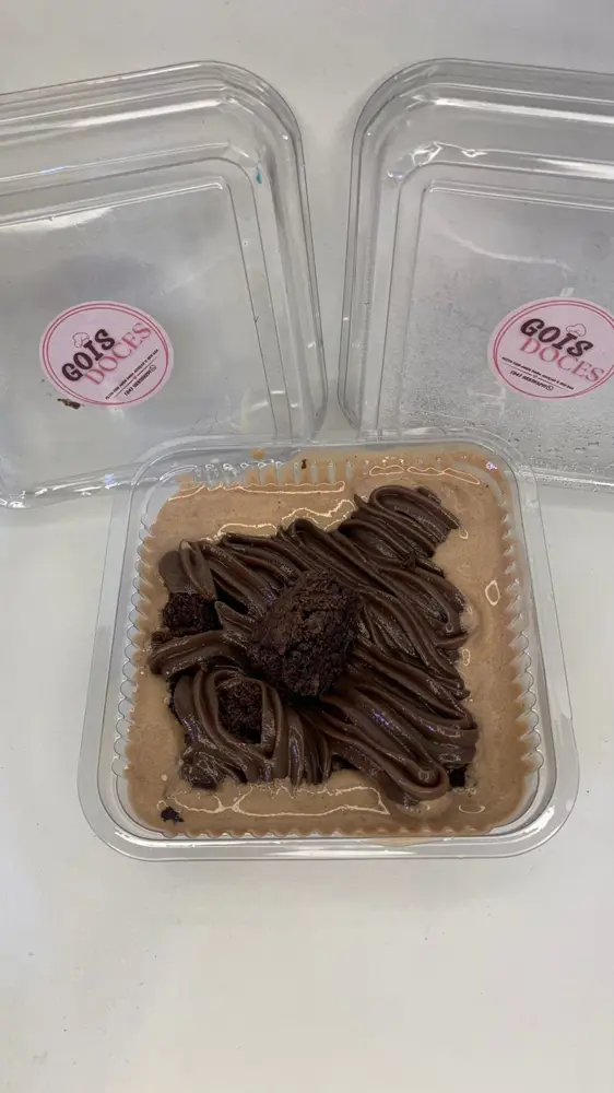 Afogadinho de brownie com brigadeiro