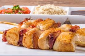 Espeto de Frango com bacon