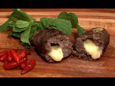 Espeto de Kafta com Queijo