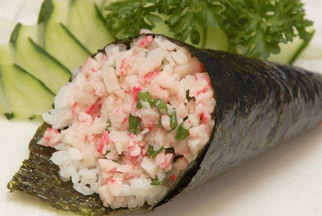 Temaki de Kani