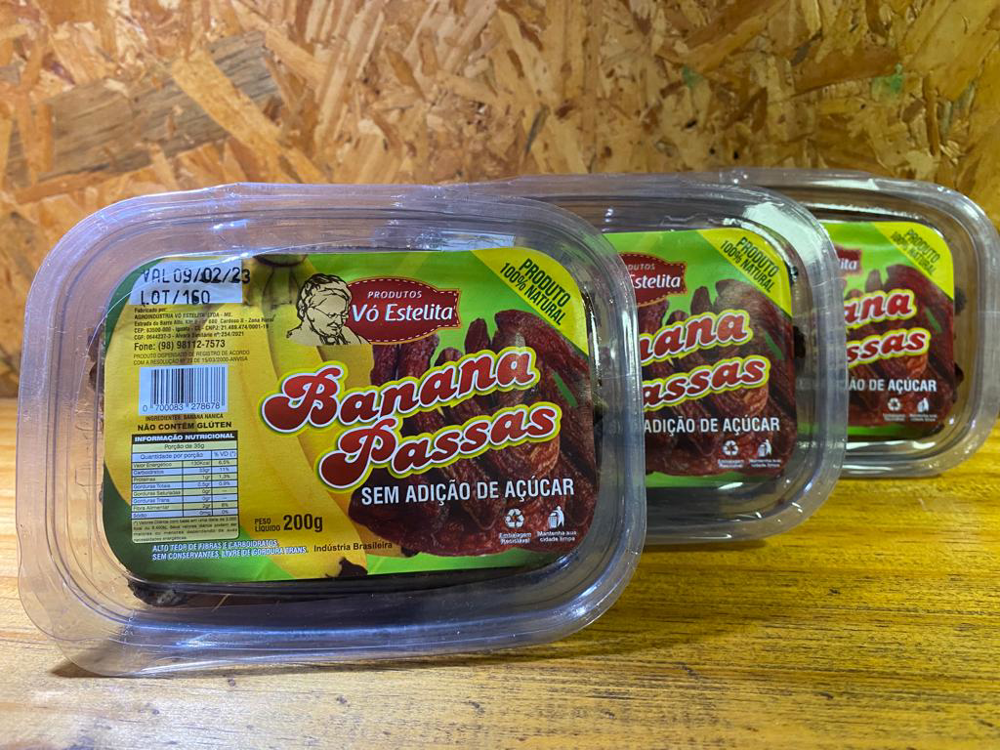 Banana em passas 200g