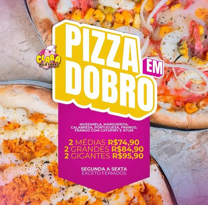 Promoção da Pizza Dupla M