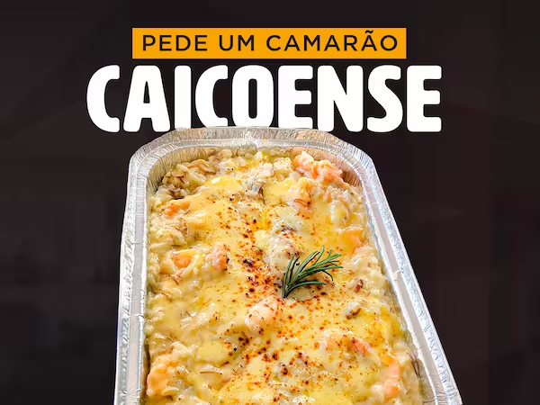 Camarão caicoense + Coca-Cola 1lit