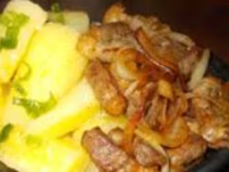 Carne de sol c/ macaxeira ou batata frita