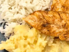 Frango Grelhado + Arroz + Purê de Batata