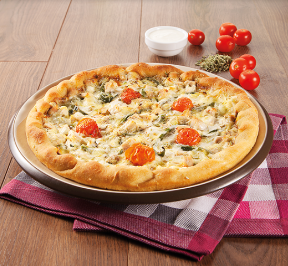 PIZZA DE FRANGO COM QUEIJO