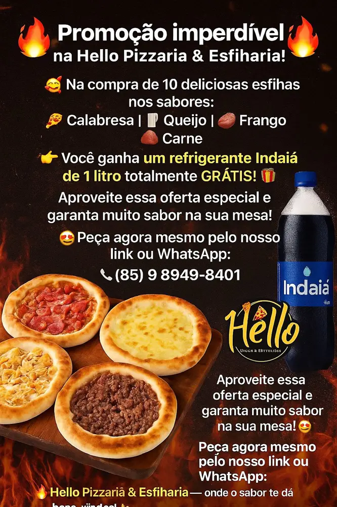 Promoção imperdível DE Esfiharia!