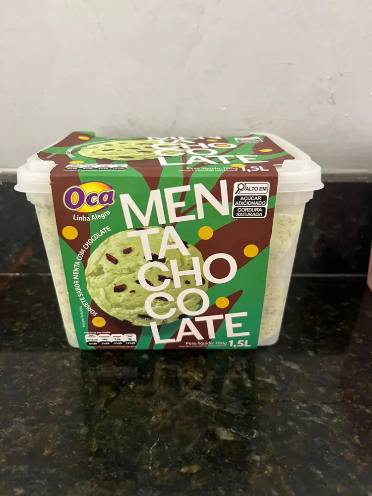  sorvete menta c/ chocolate 1,5 oca