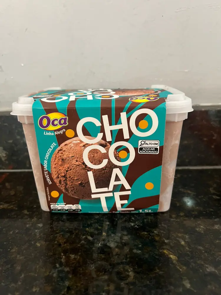 sorvete chocolate 1,5 oca