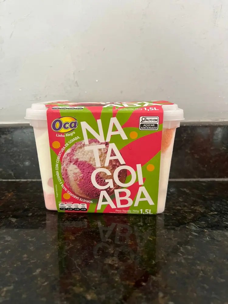 sorvete de nata goiaba 1,5 oca