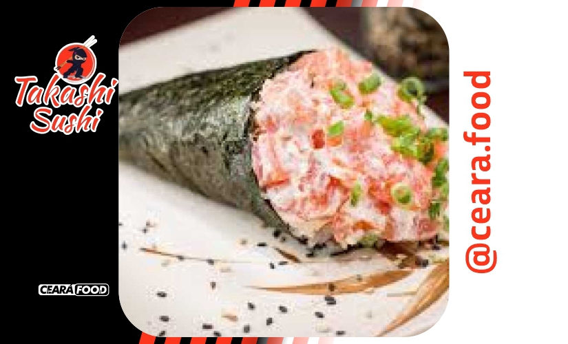 Temaki de Patê de Salmão