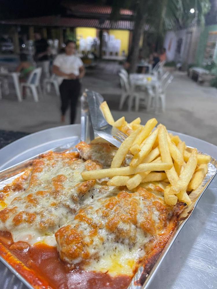 Filé à parmegiana de frango