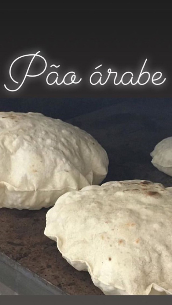 Porção de pão árabe (vegano)