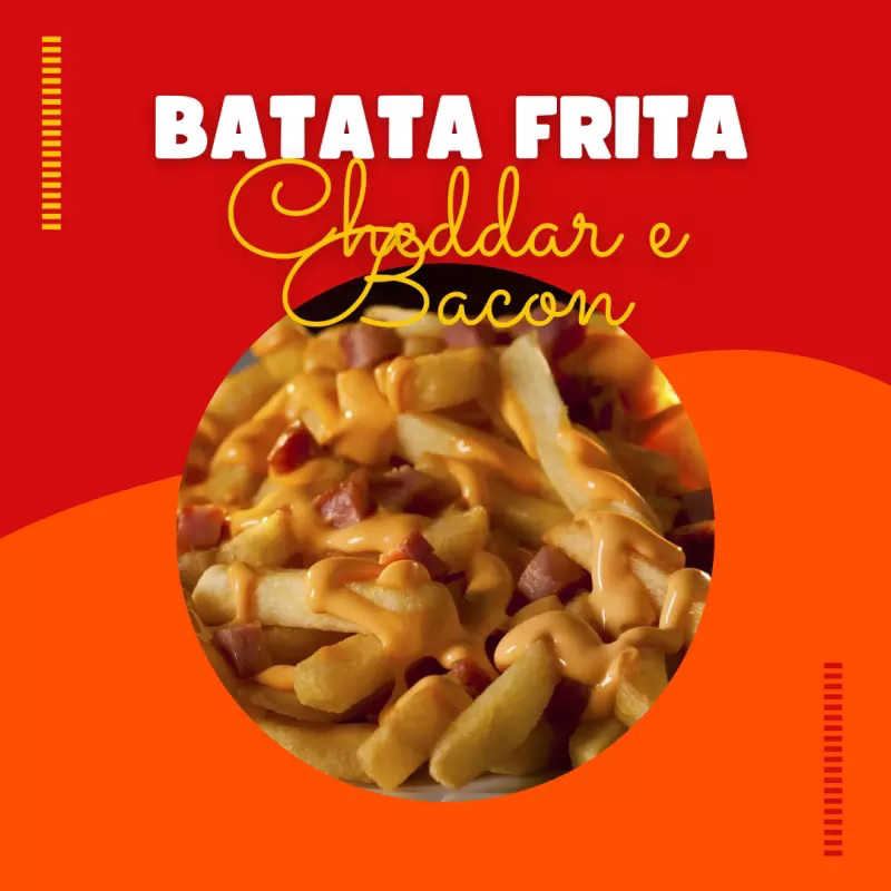 Batata Cheddar e bacon