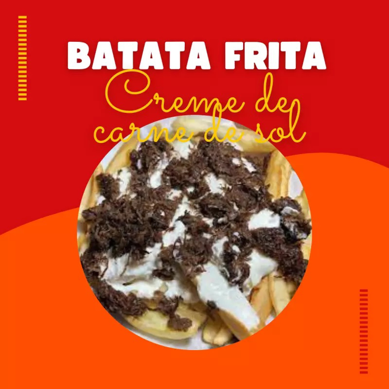 Batata com Creme de carne de sol