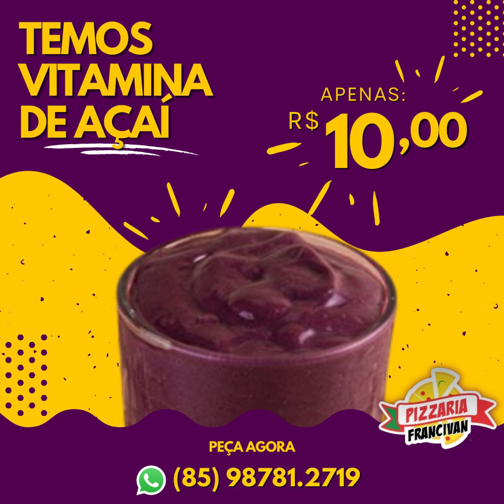 VITAMINA DE AÇAÍ