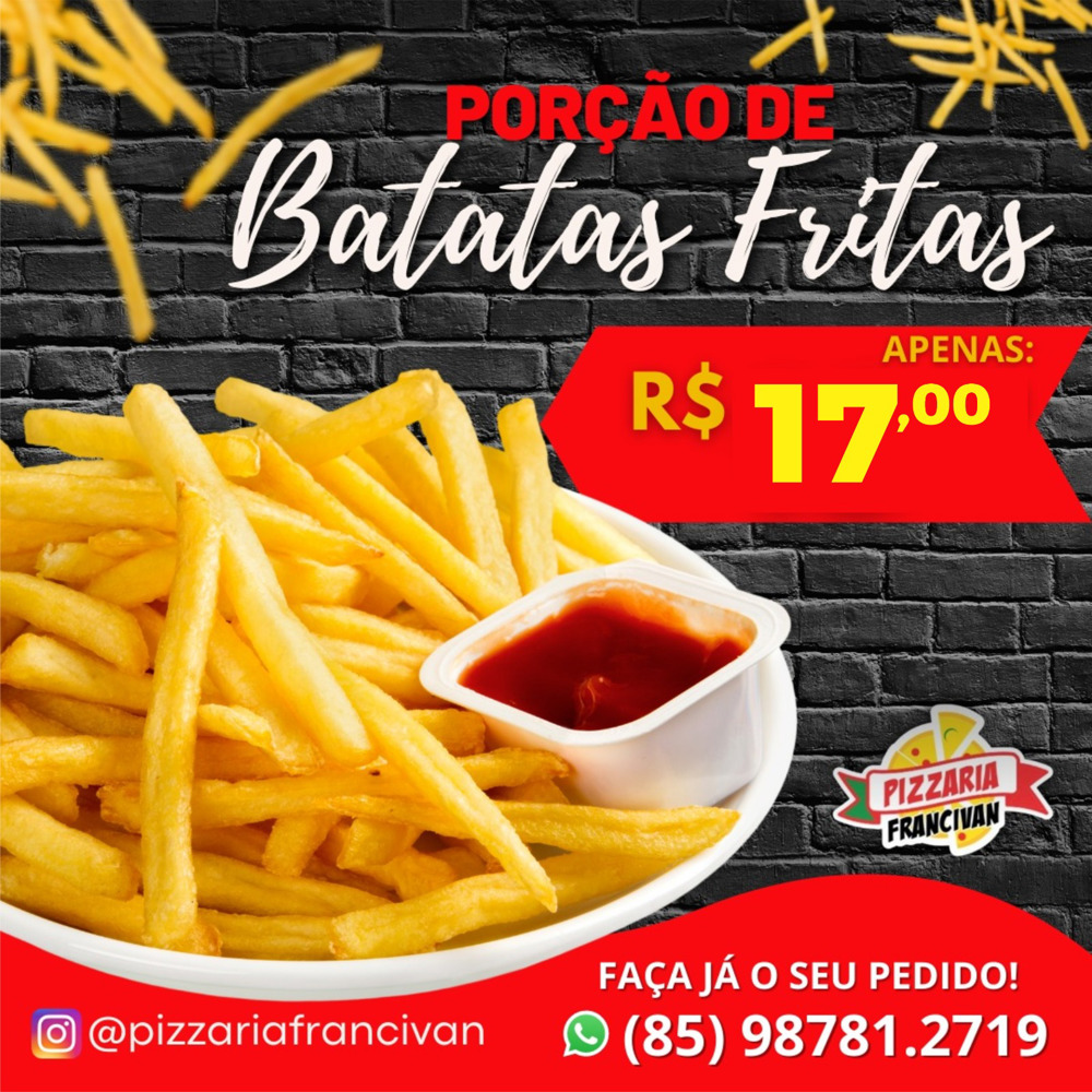 PROMOÇÃO PORÇÃO DE BATATA FRITAS