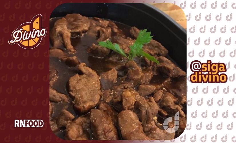 Petisco/Filé mignon em tiras ao molho madeira 300g