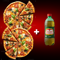 COMBO 1 - 2 Pizzas G + 1 Guaraná 1L