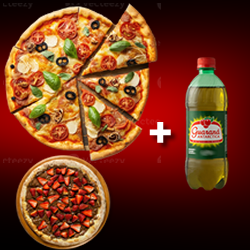 COMBO 2 - 1 Pizza G + 1 Pizza Doce P + 1 Guaraná 1L