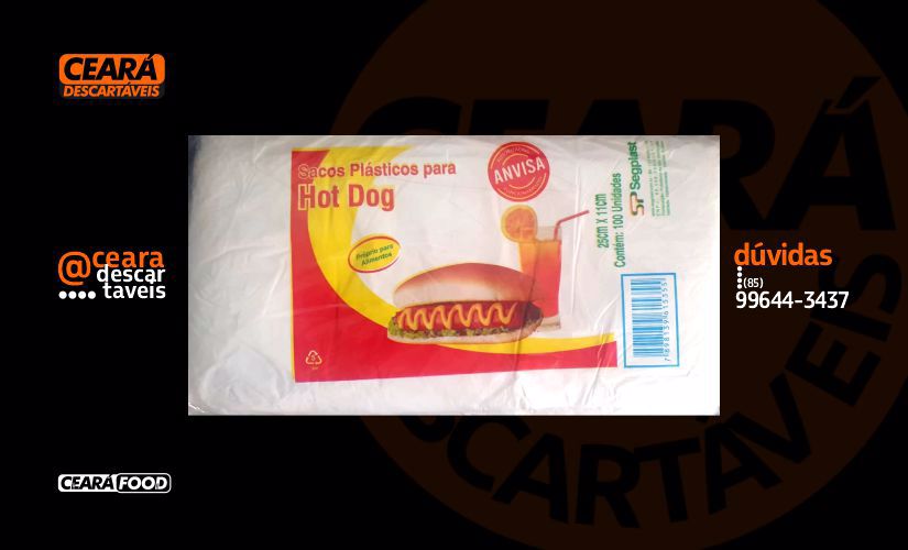 Sacos de HotDog 25x11