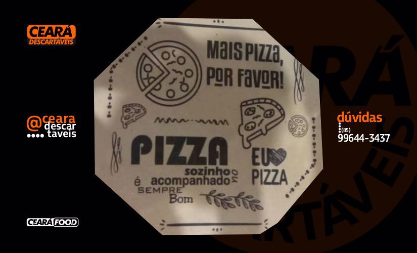 Caixa de Pizza Impressa Nº 25