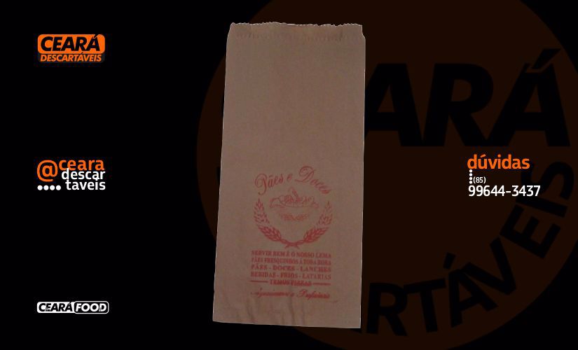 Saco Kraft para Pão - 6 Cariocas