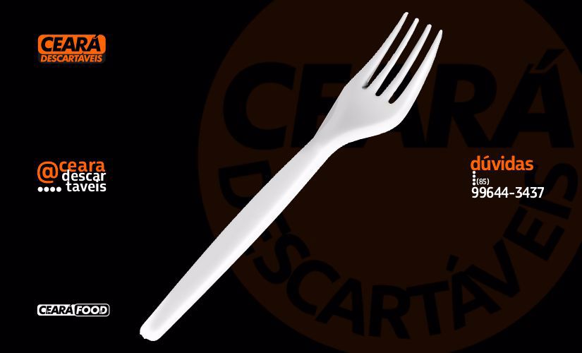 Garfo Refeição Branco