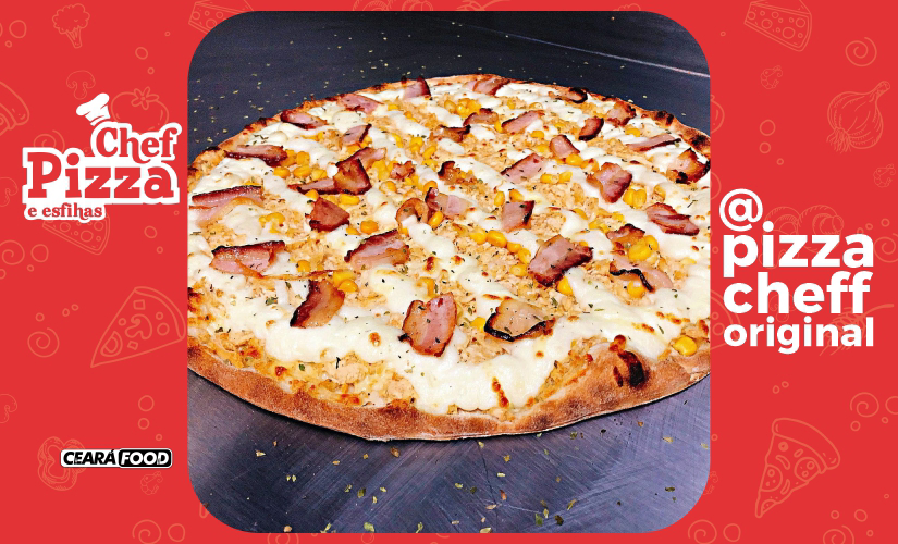 Pizza de Frango com Bacon